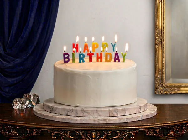 Happy Birthday Vanilia Cake