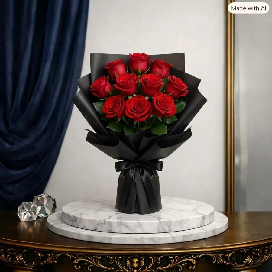 10 rose Red